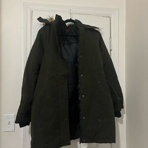 Yoki Green Jacket with Black Lining